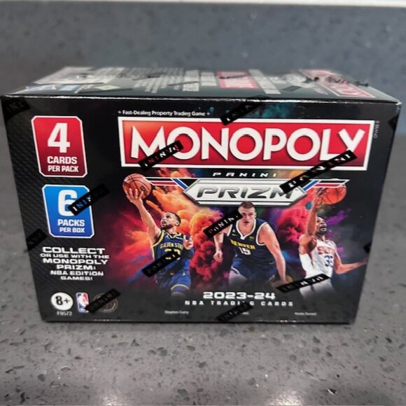 2023-24 Panini Prizm Monopoly Basketball Blaster Box Sealed Wemby RC Year NBA - Picture 2 of 6